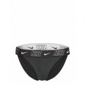 NIKE SWIM Nike Logo Tape Banded Bikini Bottom Svart