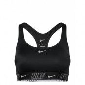 NIKE SWIM Nike Logo Tape Racerback Bikini Top Svart