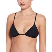 NIKE SWIM Nike Swoosh Terry Towelling Triangle Bikini Top - Black - S