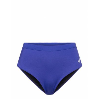 Nike W High Waist Cheeky Bottom Sport Bikinis Bikini Bottoms High Waist Bikinis Blue NIKE SWIM