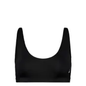 Nike W Scoop Neck Bikini Top Sport Bikinis Bikini Tops Bandeau Bikinitops Svart NIKE SWIM