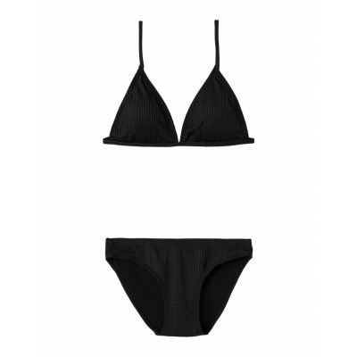 Nlfzindulles Solid Rib Bikini Bikini Black LMTD