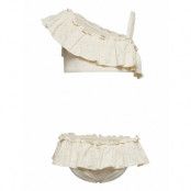 Nmffabiola Swim Set Lil *Villkorat Erbjudande Bikini Creme Lil'Atelier