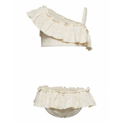 Nmffabiola Swim Set Lil *Villkorat Erbjudande Bikini Creme Lil'Atelier