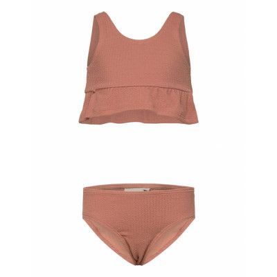 Nmfflora Swim Set Lil Bikini Brun Lil'Atelier