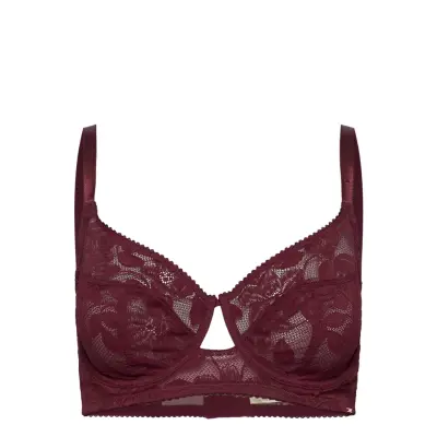 Non_Padded Daphne Wired_Bra Lingerie Bras & Tops Full Cup Bras Vinröd Dorina