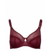 Non_Padded Yara Wired_Bra Lingerie Bras & Tops Wired Bras Vinröd Dorina