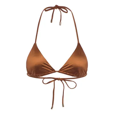 Organic Basics Solar Swim Triangle Bikini Top Brun