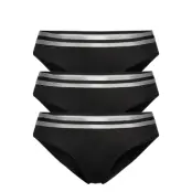 Organic Cotton Bikini Briefs By Pernille Blume 3 Pack Trosa Brief Tanga Svart Danish Endurance