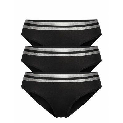Organic Cotton Bikini Briefs By Pernille Blume 3 Pack Trosa Brief Tanga Svart Danish Endurance