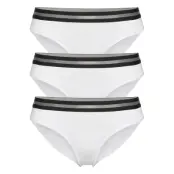 Organic Cotton Bikini Briefs By Pernille Blume 3 Pack Trosa Brief Tanga Vit Danish Endurance