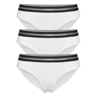 Organic Cotton Bikini Briefs By Pernille Blume 3 Pack Trosa Brief Tanga Vit Danish Endurance
