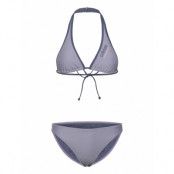 Adidas Sportswear Padded Sportswear Neckholder Bikini Silver