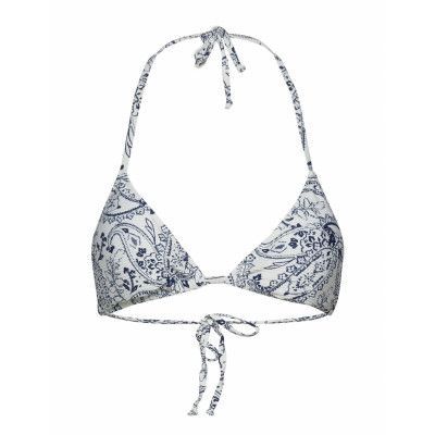 Paisley Triangle Swimwear Bikinis Bikini Tops Triangle Bikinitops Grå Hunkemöller