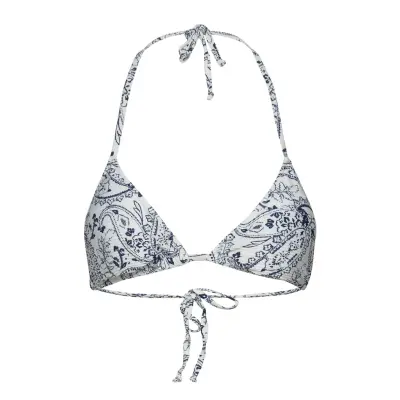 Paisley Triangle Swimwear Bikinis Bikini Tops Triangle Bikinitops Grå Hunkemöller