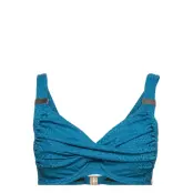 Panos Emporio Diva Kleio Top Swimwear Bikinis Bikini Tops Wired Bikinitops Blue Panos Emporio