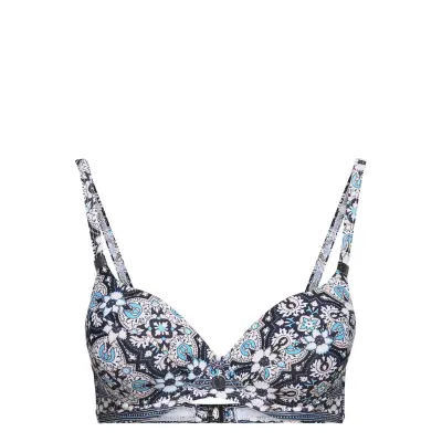 Panos Emporio Marrakech Lydia Top Swimwear Bikinis Bikini Tops Wired Bikinitops Blå Panos Emporio