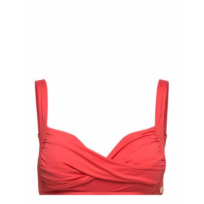Pe Medea Solid Top Swimwear Bikinis Bikini Tops Bandeau Bikinitops Röd Panos Emporio