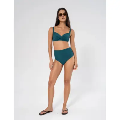 Panos Emporio Rib Medea Top - Green - 38
