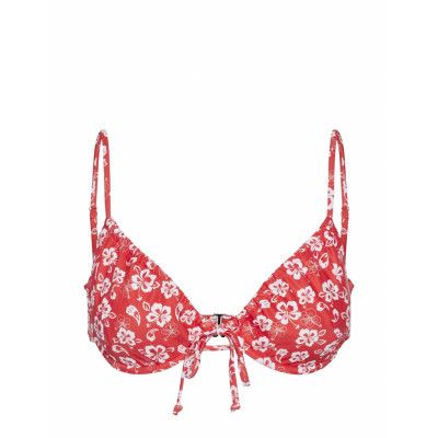Pieces Pcanna Bikini Cup Bra Top Sww Bc Röd
