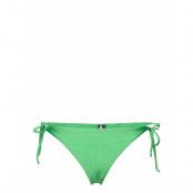 Pcbirte Bikini Shiny Brazil Sww Swimwear Bikinis Bikini Bottoms Side-tie Bikinis Green Pieces