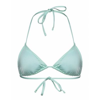 Pcvenize Bikini Triangle Bra Sww Swimwear Bikinis Bikini Tops Triangle Bikinitops Grön Pieces