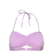 Pcvictoria Bikini Bandeau Sww Swimwear Bikinis Bikini Tops Bandeau Bikinitops Purple Pieces