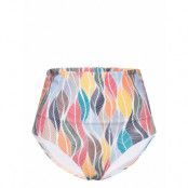 Pe Leaves Chara Btm Swimwear Bikinis Bikini Bottoms High Waist Bikinis Multi/mönstrad Panos Emporio