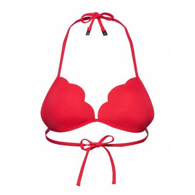 Petal Edge Fixed Tri Swimwear Bikinis Bikini Tops Push-up Bikinitops Röd Seafolly