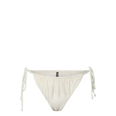 Pieces Pckin Bikini Shiny Tanga - Cream - XS