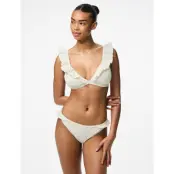 Pieces Pclada Bikini Top Sww Bc - White - XS