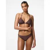 Pieces Pclaomi Lurex Bikini Brief Bc - Brown - S