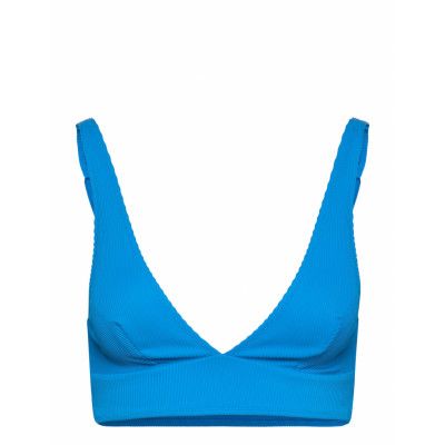 Plunge Bikini Top Swimwear Bikinis Bikini Tops Triangle Bikinitops Blue Understatement Underwear