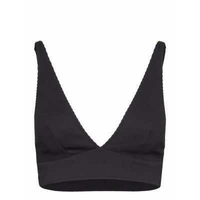 Plunge Bikini Top *Villkorat Erbjudande Swimwear Bikinis Bikini Tops Triangle Bikinitops Svart Understatement Underwear