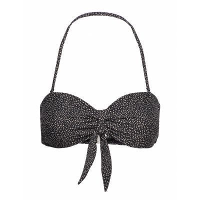 Printed Bandeau Knot Top Swimwear Bikinis Bikini Tops Bandeau Bikinitops Blå Filippa K