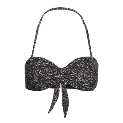 Printed Bandeau Knot Top Swimwear Bikinis Bikini Tops Bandeau Bikinitops Blå Filippa K