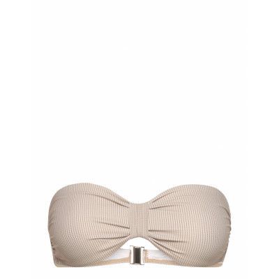 Filippa K Printed Bandeau Top Beige