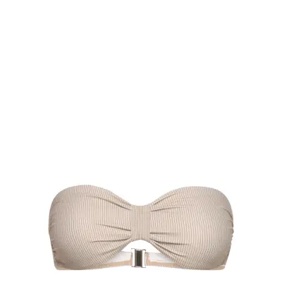 Filippa K Printed Bandeau Top Beige