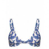 Printed Knot Bikini Top Swimwear Bikinis Bikini Tops Triangle Bikinitops Multi/mönstrad Tory Burch