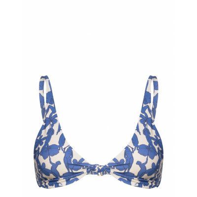 Printed Knot Bikini Top Swimwear Bikinis Bikini Tops Triangle Bikinitops Multi/mönstrad Tory Burch