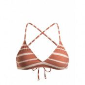 Pt Beach Classics Strappy Bra Swimwear Bikinis Bikini Tops Triangle Bikinitops Brown Roxy