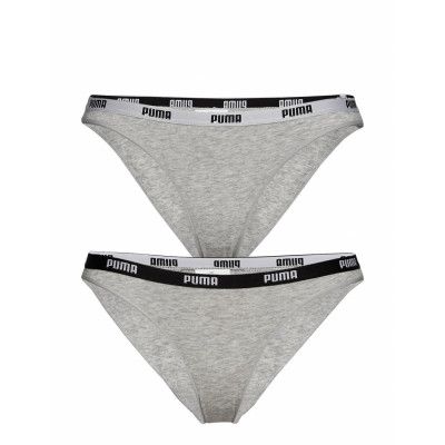 Puma Iconic Bikini 2p Trosa Brief Tanga Grå PUMA