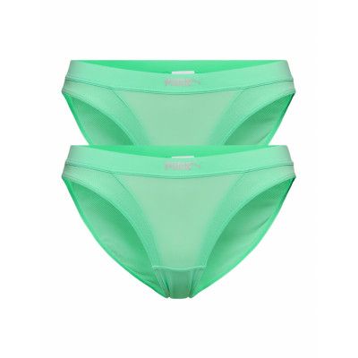 Puma Micro Mesh Bikini 2p Pack Trosa Brief Tanga Grön PUMA