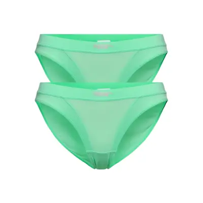 Puma Micro Mesh Bikini 2p Pack Trosa Brief Tanga Grön PUMA