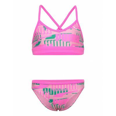 Puma Swim Puma Swim Girls Printed Bikini Set Rosa