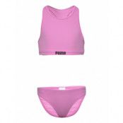 Puma Swim Girls Racerback Bikini Se *Villkorat Erbjudande Bikini Rosa Puma Swim