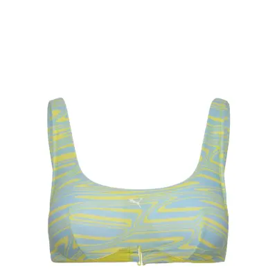 Puma Swim Puma Swim Women Printed Scoop Top 1P - Blue - S