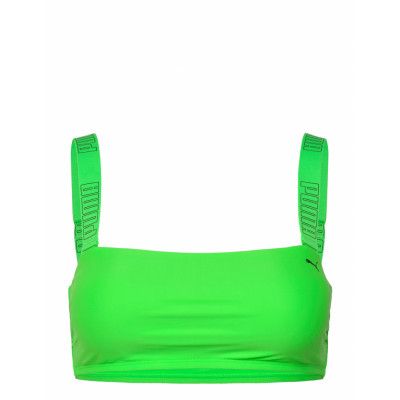 Puma Swim Women Bandeau Top 1P, L Sport Bikinis Bikini Tops Bandeau Bikinitops Green Puma Swim