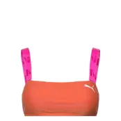 Puma Swim Women Bandeau Top 1P Swimwear Bikinis Bikini Tops Bandeau Bikinitops Rosa Puma Swim