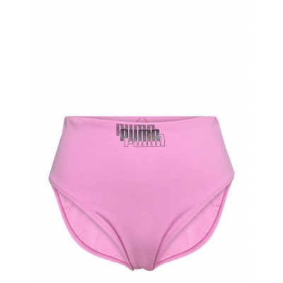Puma Swim Women High Waist Brief 1P Swimwear Bikinis Bikini Bottoms High Waist Bikinis Rosa Puma Swim